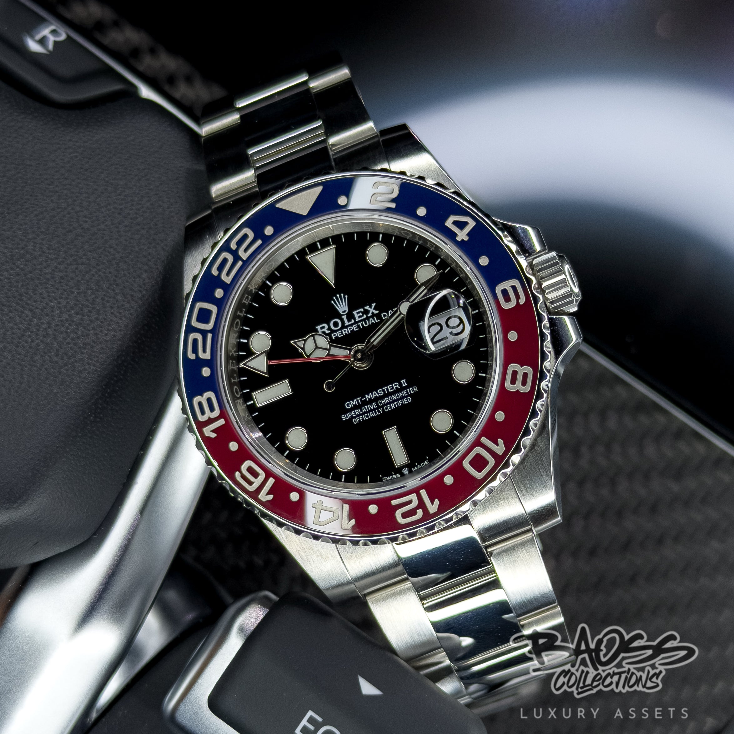 Rolex GMT-Master II “Pepsi” Oyster Bracelet Full Set