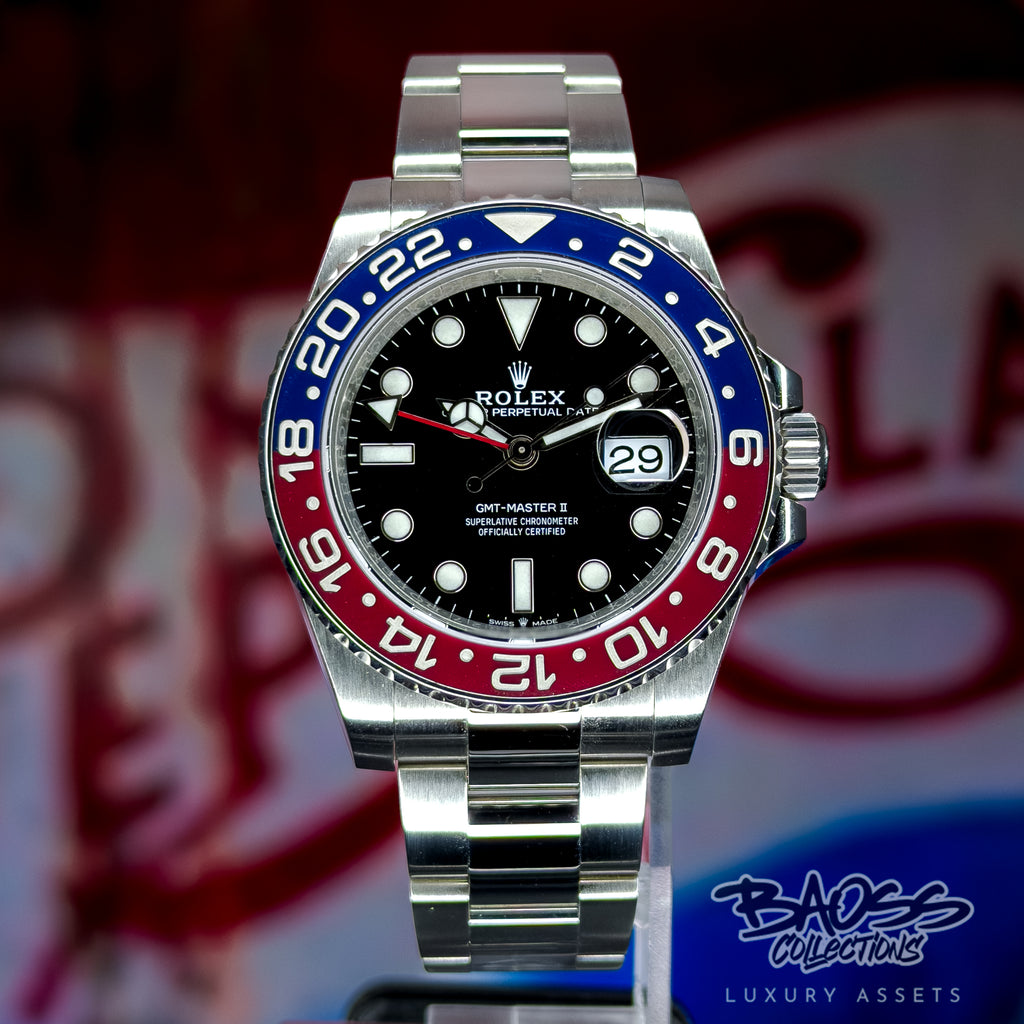Rolex GMT-Master II “Pepsi” Oyster Bracelet Full Set