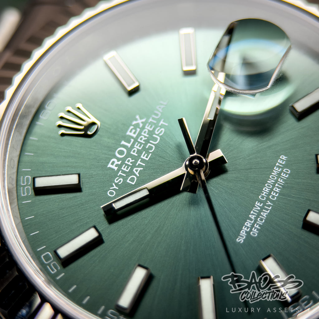 Rolex Datejust 41 Mint Green Fluted Oyster 126334