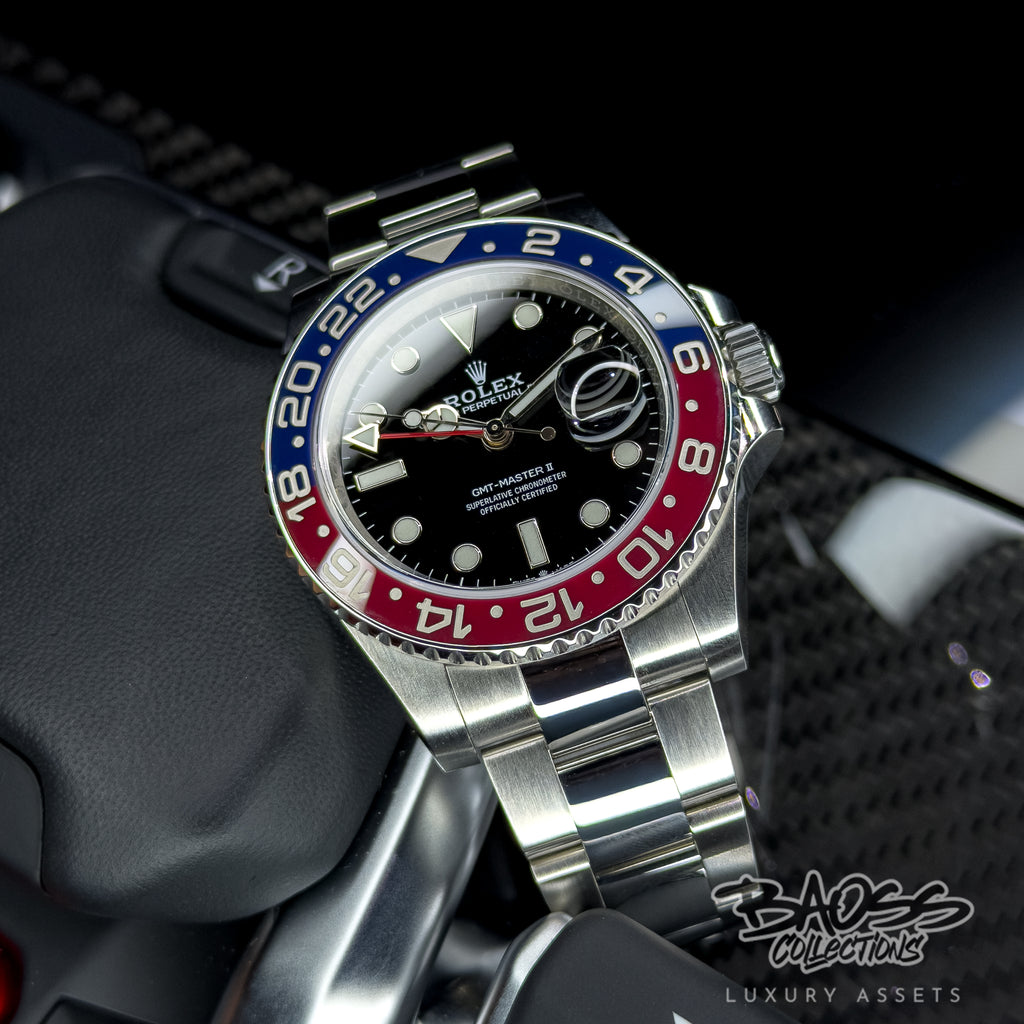 Rolex GMT-Master II “Pepsi” Oyster Bracelet Full Set
