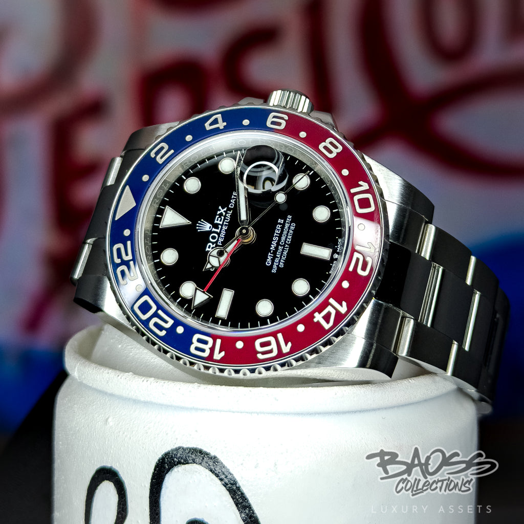 Rolex GMT-Master II “Pepsi” Oyster Bracelet Full Set