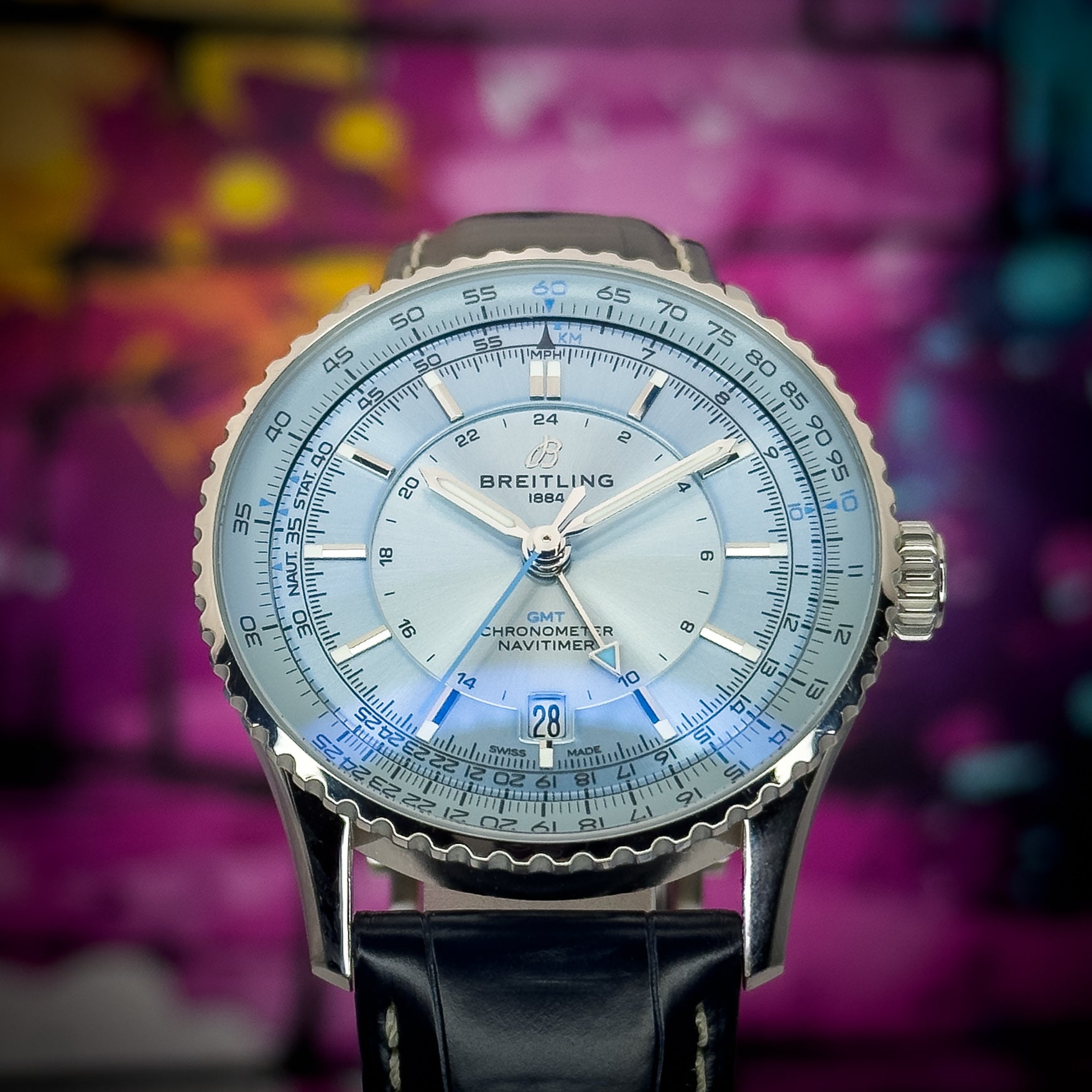 Breitling - Navitimer GMT 41 Ice Blue Dial - A32310