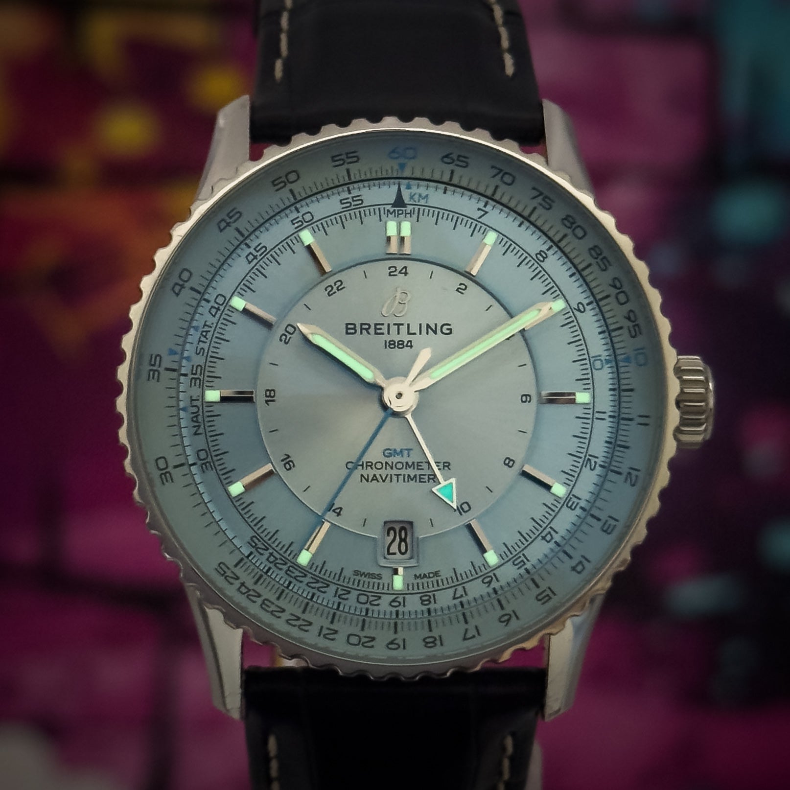 Breitling - Navitimer GMT 41 Ice Blue Dial - A32310