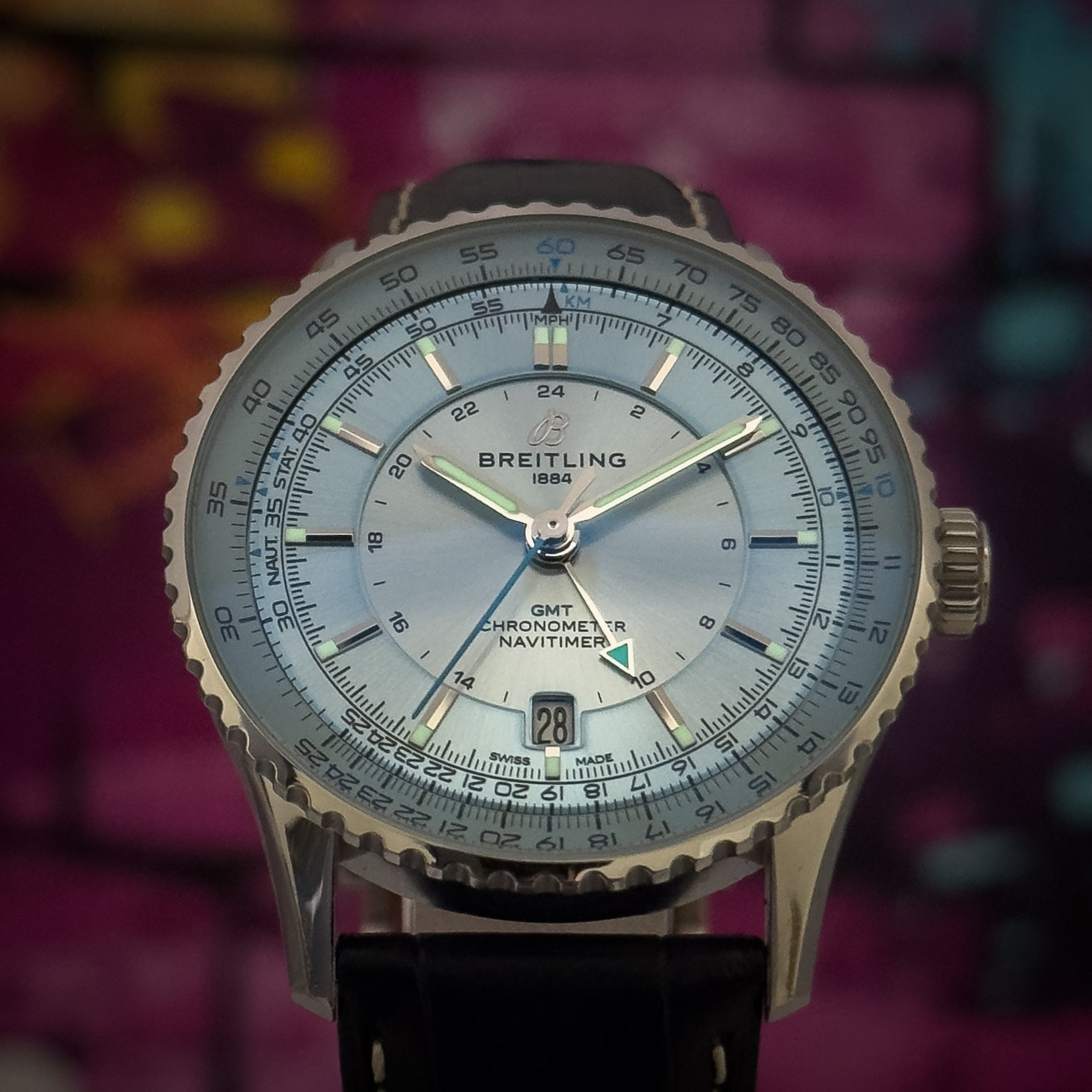 Breitling - Navitimer GMT 41 Ice Blue Dial - A32310