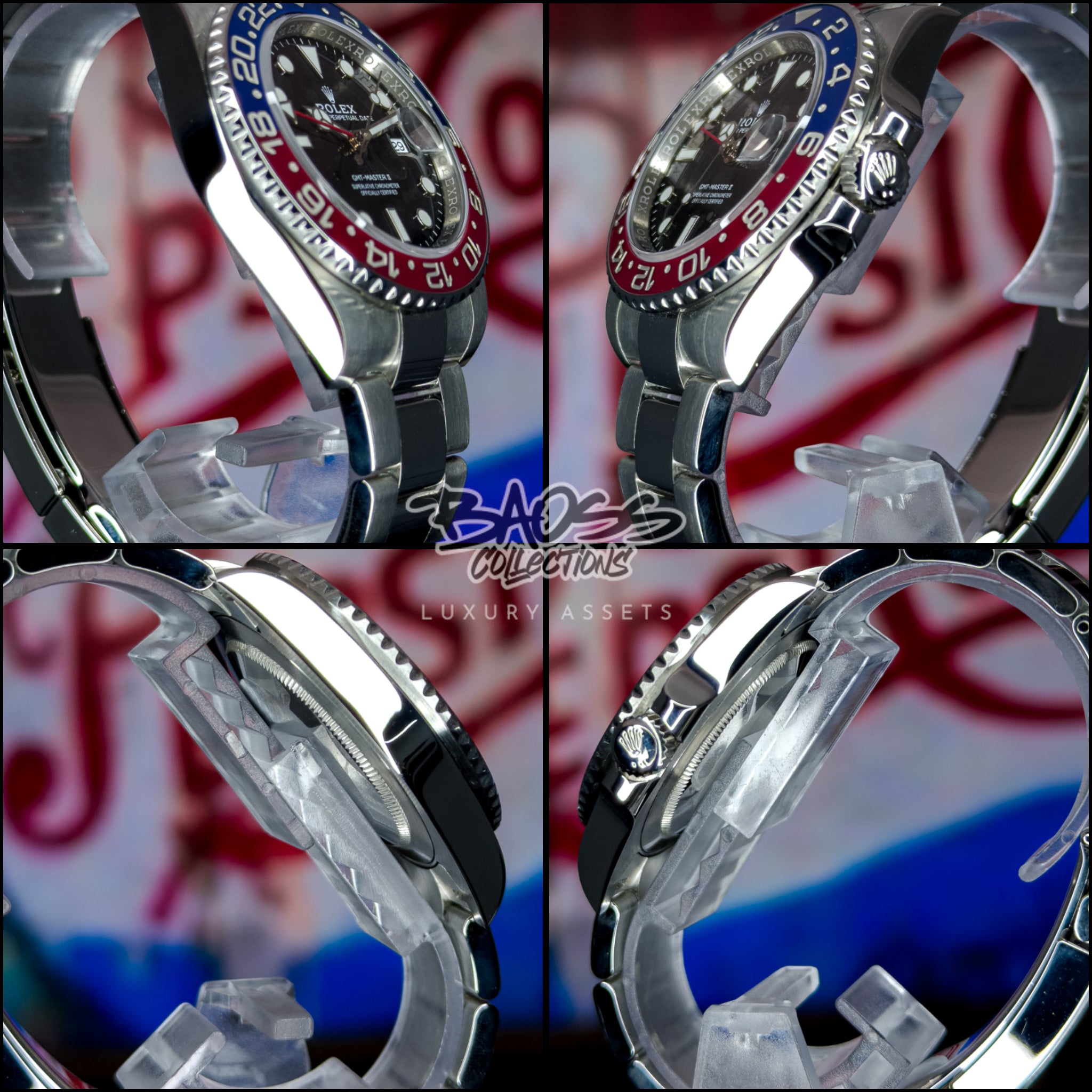 Rolex GMT-Master II “Pepsi” Oyster Bracelet Full Set